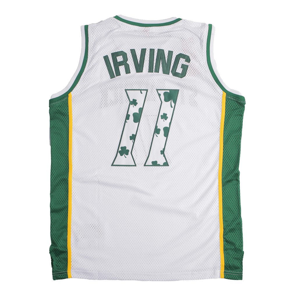 ST.PATRICK KYRIE IRVING CLOVER BASKETBALL JERSEY - Allstarelite.com