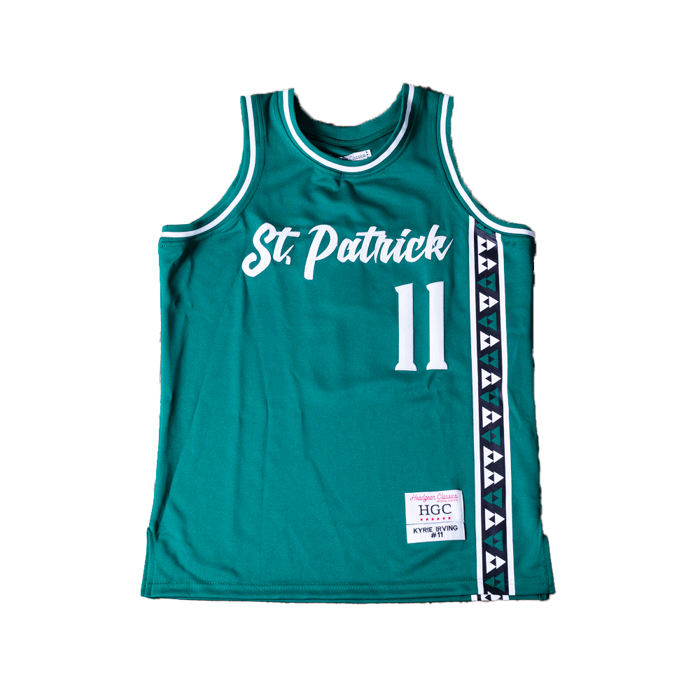 ST PATRICK KYRIE IRVING YOUTH AUTHENTIC BASKETBALL JERSEY - Allstarelite.com