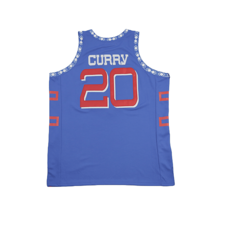 STEPHEN CURRY BLUE ALTERNATE BASKETBALL JERSEY - Allstarelite.com