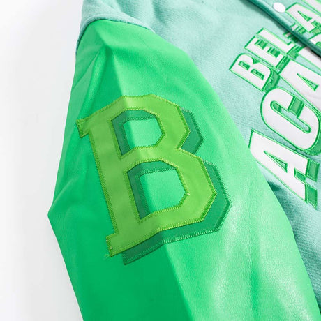 The Fresh Prince Bel-Air Academy Varsity Jacket In Green - Allstarelite.com