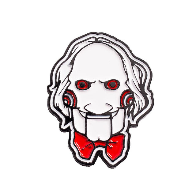 WHITE/RED JIGSAW PIN - Allstarelite.com