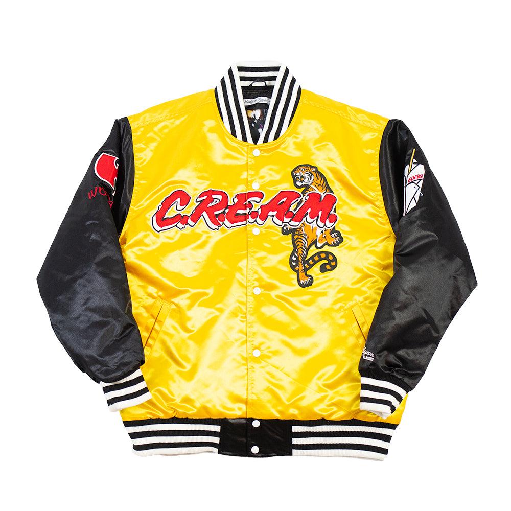 WU TANG CREAM SATIN JACKET (YELLOW) – Allstarelite.com