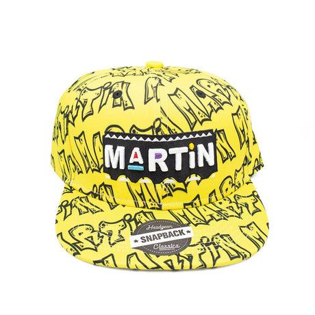 YELLOW MARTIN SPRAYPAINT SNAPBACK - Allstarelite.com