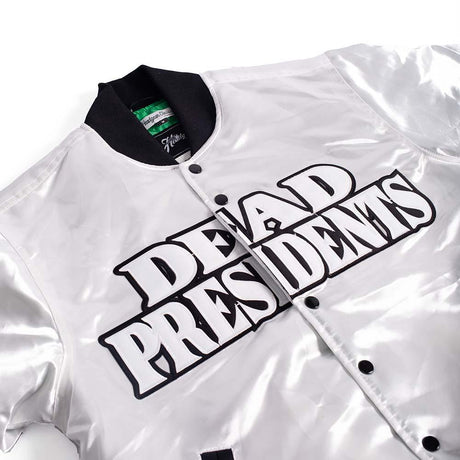 YOUTH DEAD PRESIDENTS SATIN JACKET WHITE - Allstarelite.com