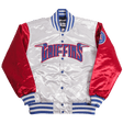 ZION WILLIAMSON HIGH SCHOOL SATIN JACKET WHITE - Allstarelite.com