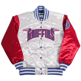 ZION WILLIAMSON HIGH SCHOOL SATIN JACKET WHITE - Allstarelite.com