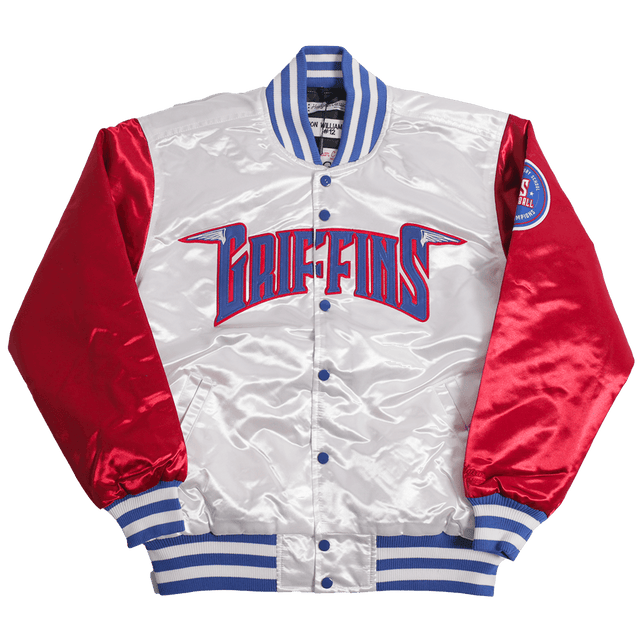 ZION WILLIAMSON HIGH SCHOOL SATIN JACKET WHITE - Allstarelite.com