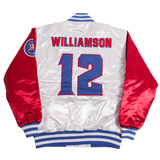 ZION WILLIAMSON HIGH SCHOOL SATIN JACKET WHITE - Allstarelite.com